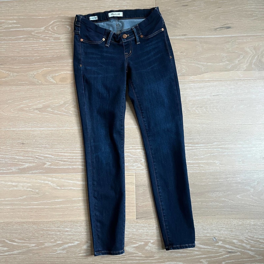 Madewell Maternity Skinny Jeans Dark Wash sz 26